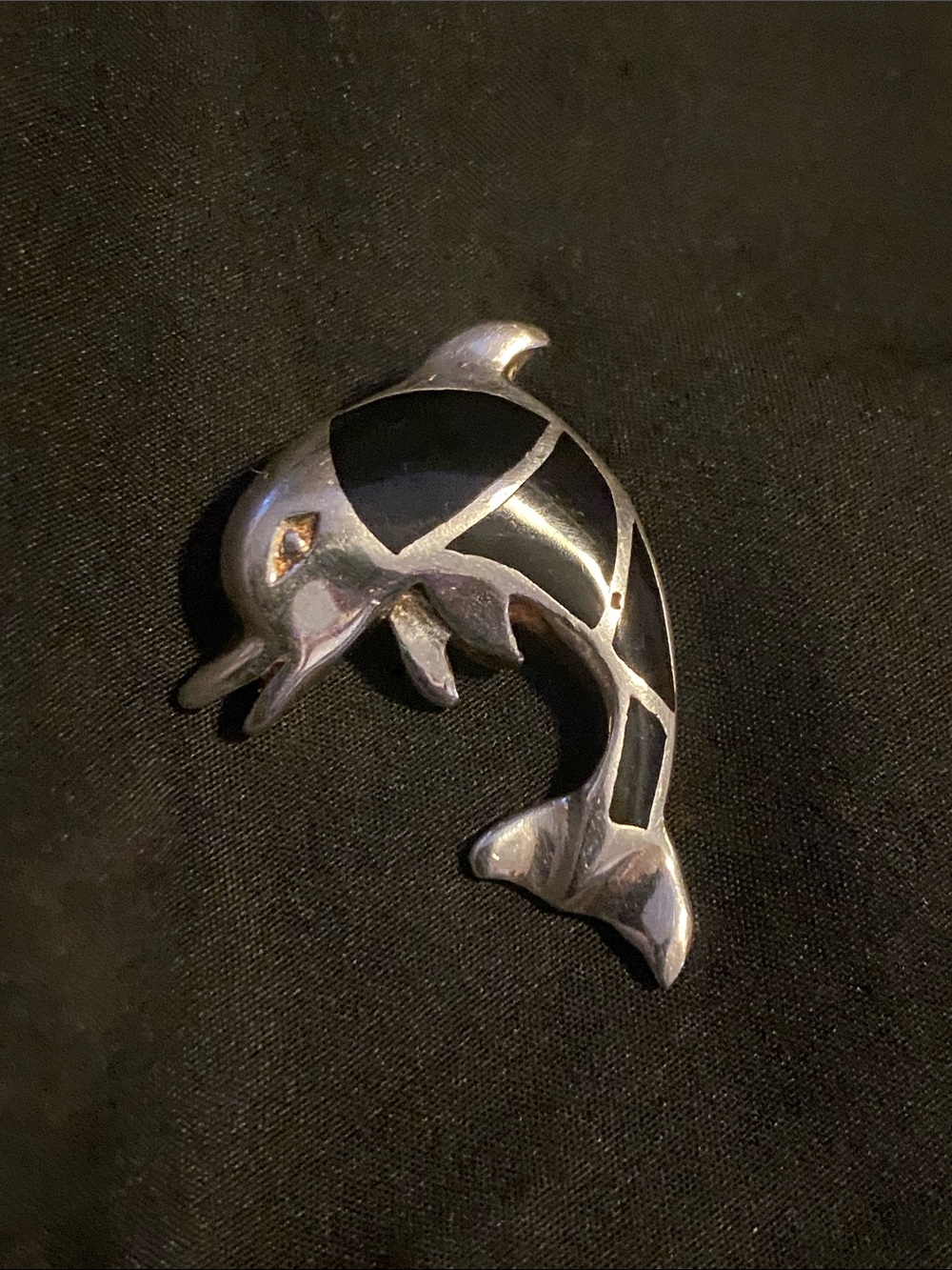 Sterling Silver dolphin pendant- Nice!!